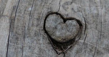 The Greatest Commandment wood heart