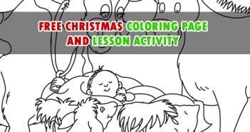 The Son of God is Born! Coloring page and activity CHRISTMAS-COLORING-PAGE