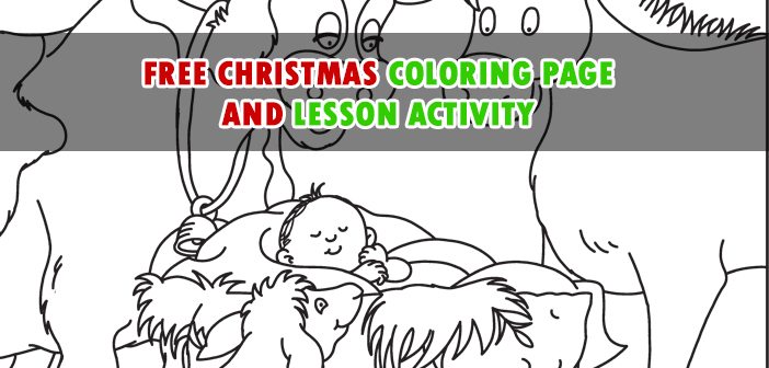 The Son of God Is Born! Coloring Page and Activity