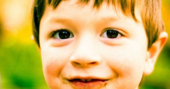Orange Arks boy messy face