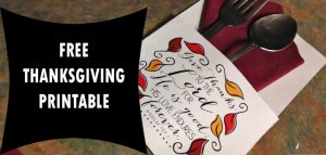 Free printable: Thanksgiving