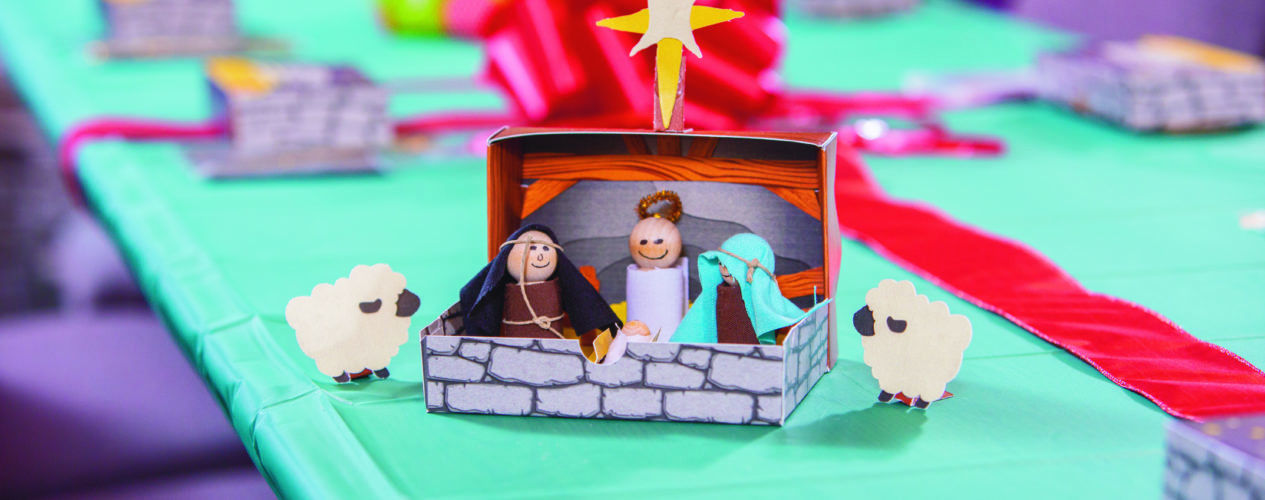 craft nativity scene with Jesus