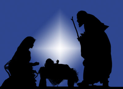 nativity scene silhouette