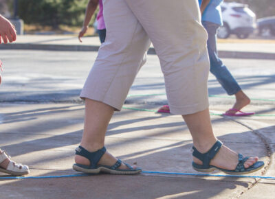 Kids participating in a lesson about Jesus' suffering