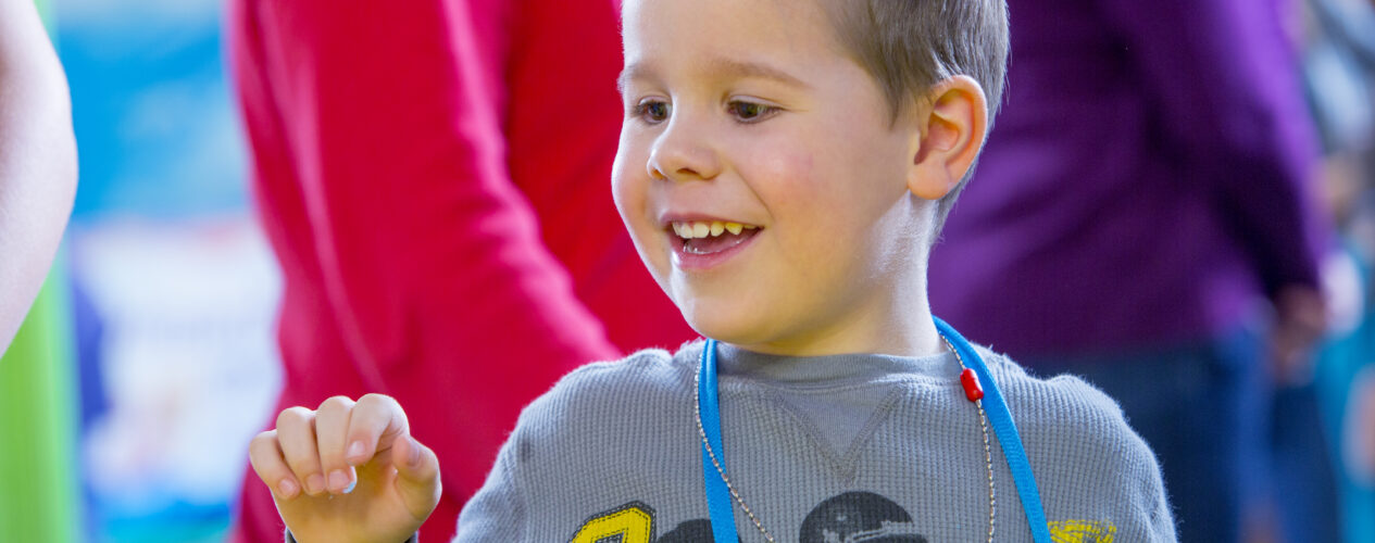 boy showing and receiving kindness