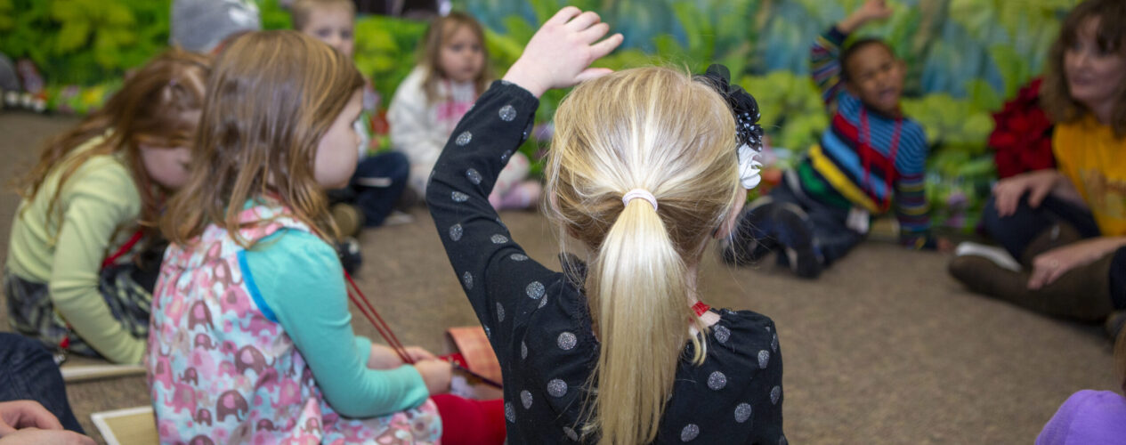 preschoolers at Sunday school