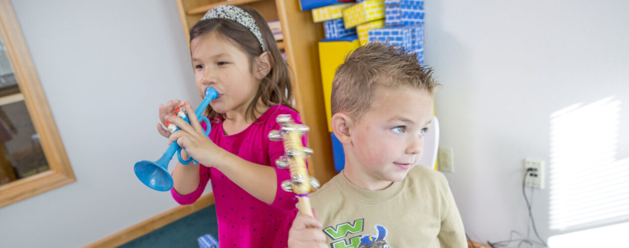 preschoolers playing and learning preschool Bible stories