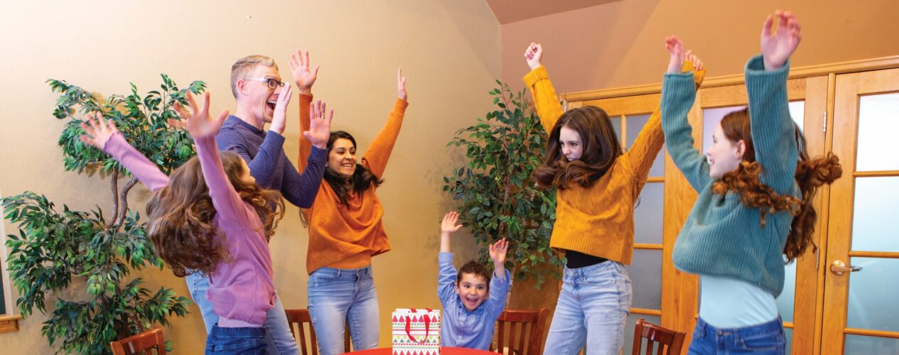A happy family after a kidmin leader equipped the parents to disciple their kids.