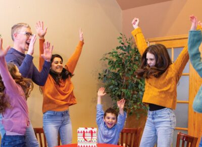 A happy family after a kidmin leader equipped the parents to disciple their kids.