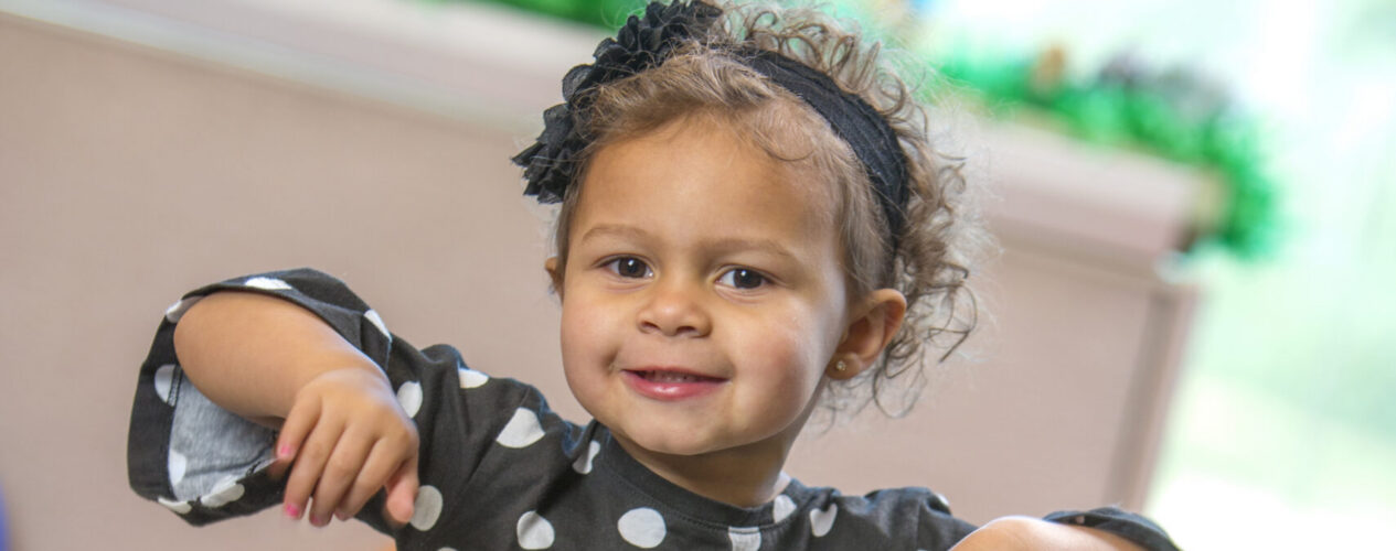 young girl learning during a Mary Magdalene nursery Bible lesson