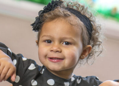 young girl learning during a Mary Magdalene nursery Bible lesson